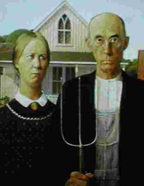 American Gothic by Grant Wood.
