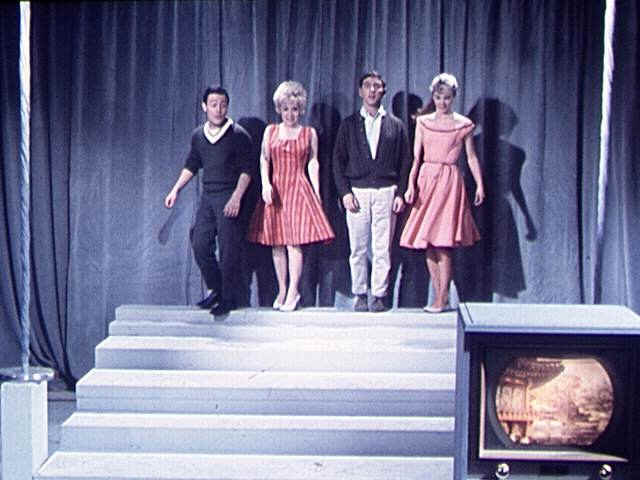 David and other cast members in a student movie at USC.