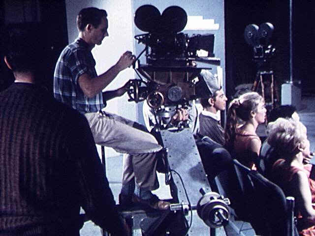 David and other cast members in a student movie at USC.