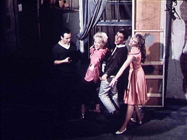 David and other cast members in a student movie at USC.